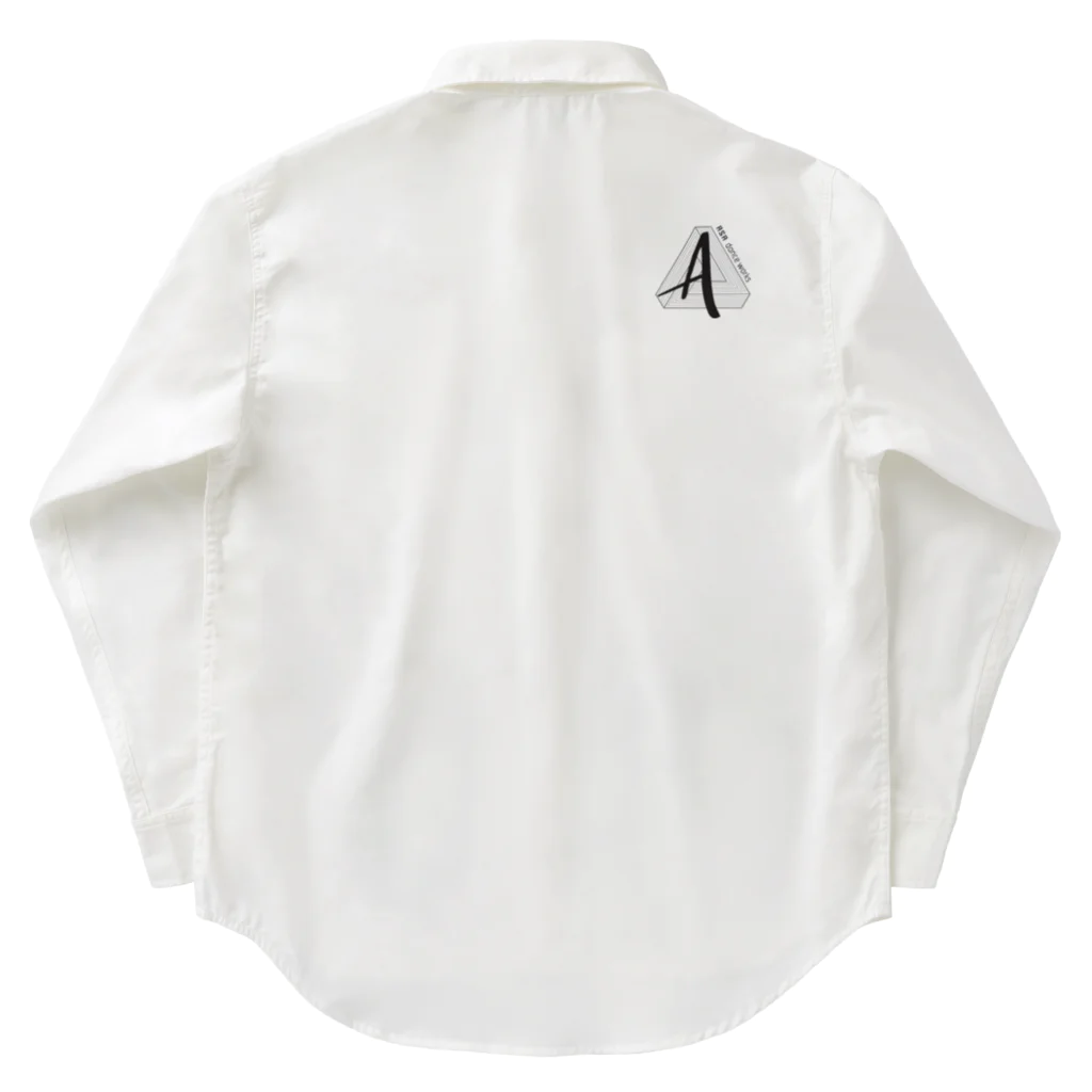 ASA DANCE WORKSの肩裏・左袖(Black LOGO) Work Shirt