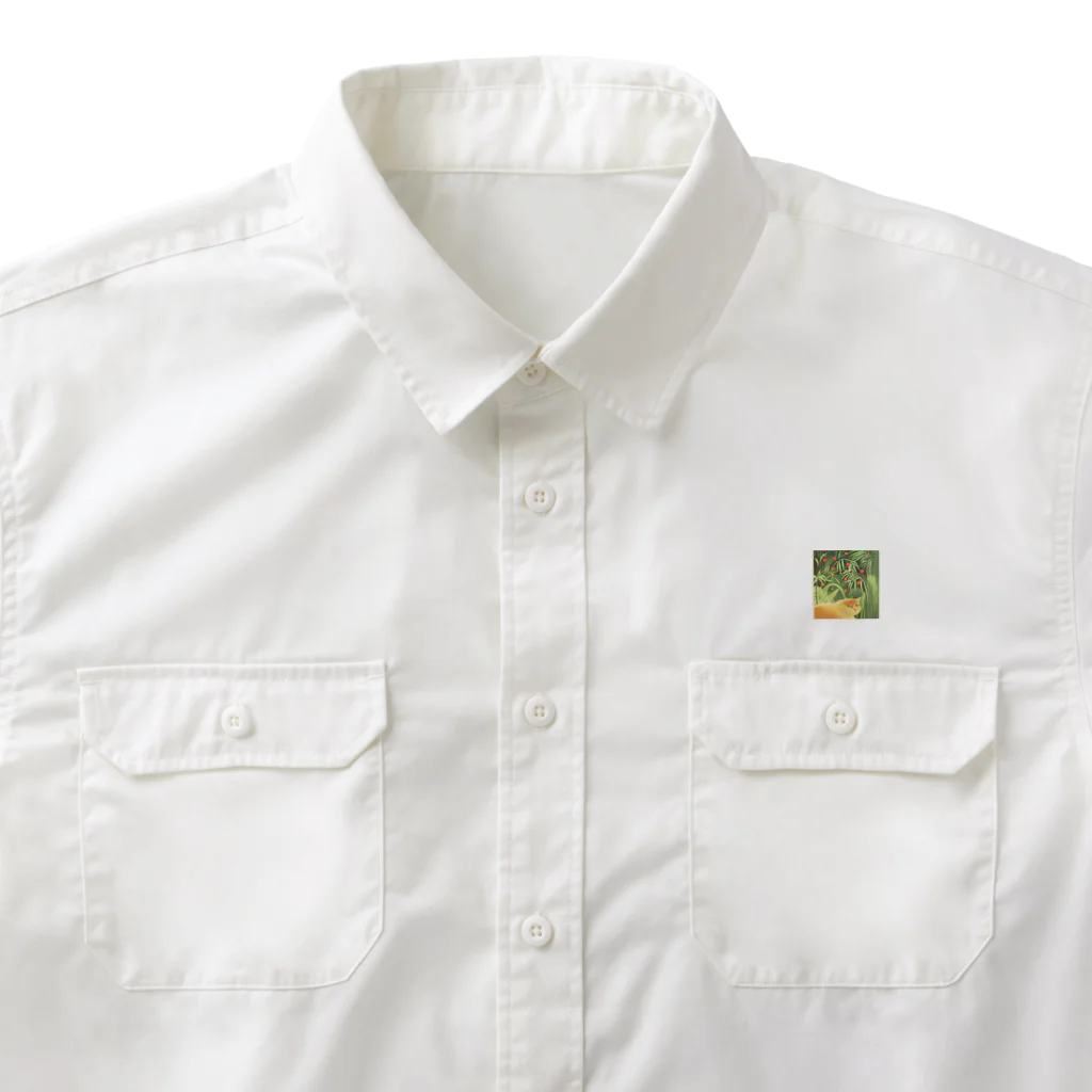 withCatsのうちの猫ボブ、ジャングルの番人 Work Shirt