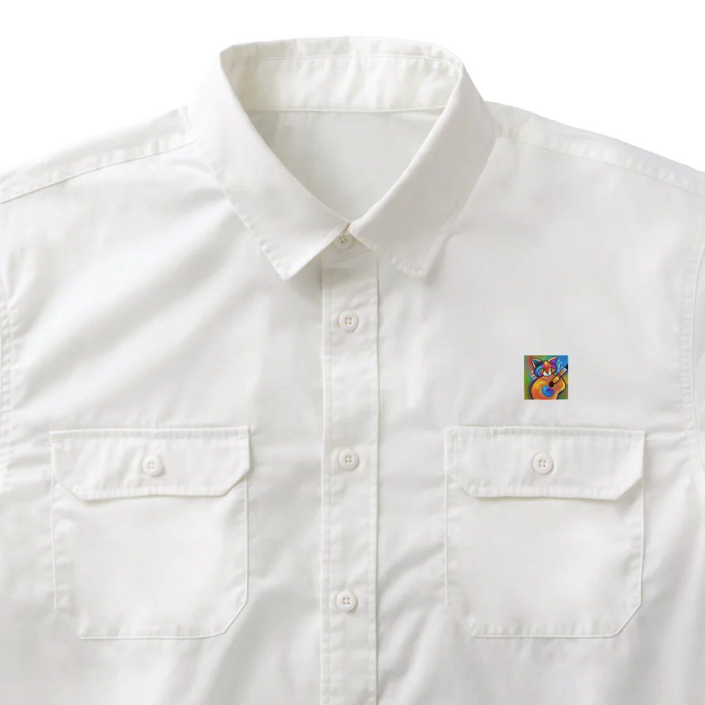 withCatsの俺のマーチンD-45 が大好物な俺の猫 Work Shirt