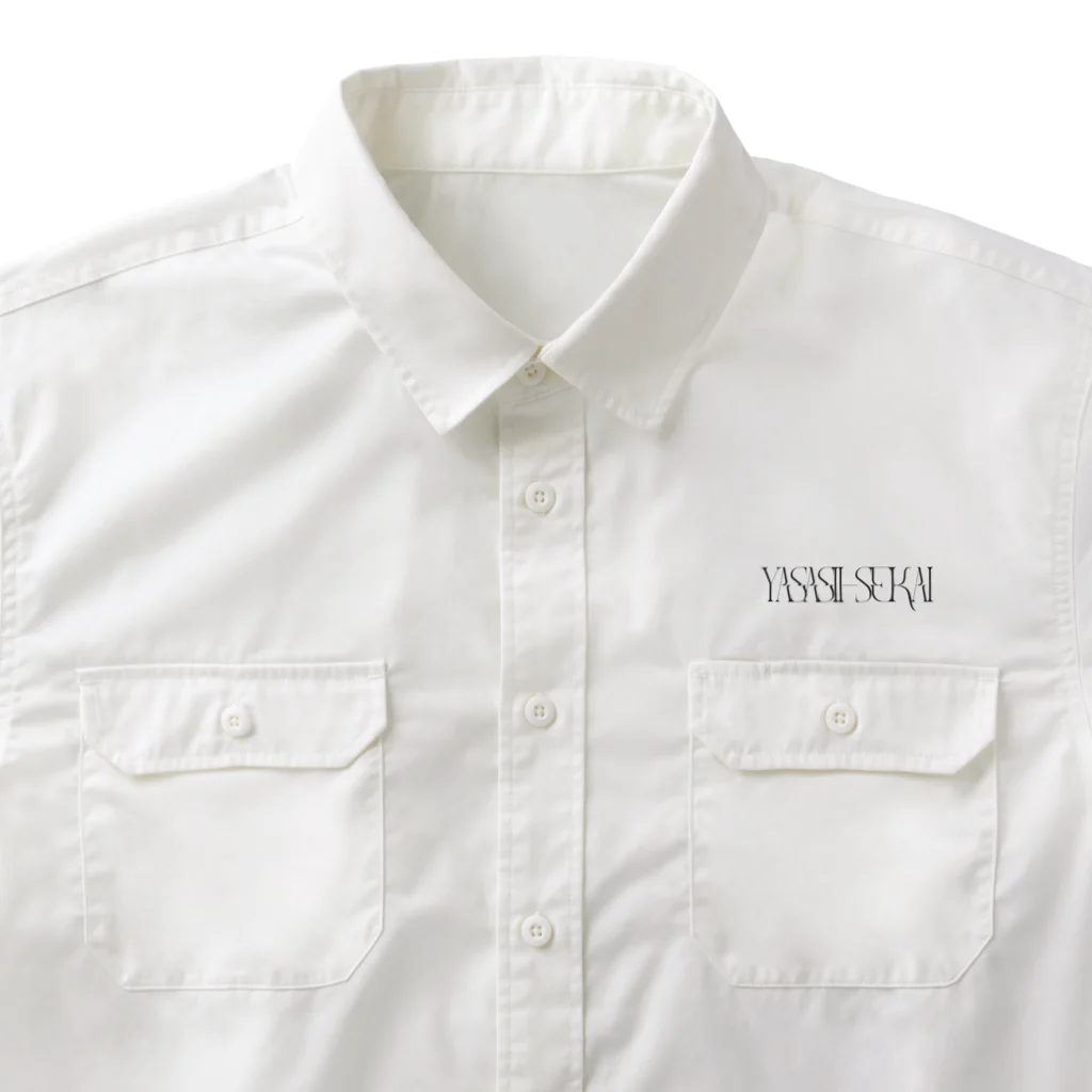 YASASⅡ-SEKAIのYASASⅡ-SEKAIスクエアロゴ ワークシャツ