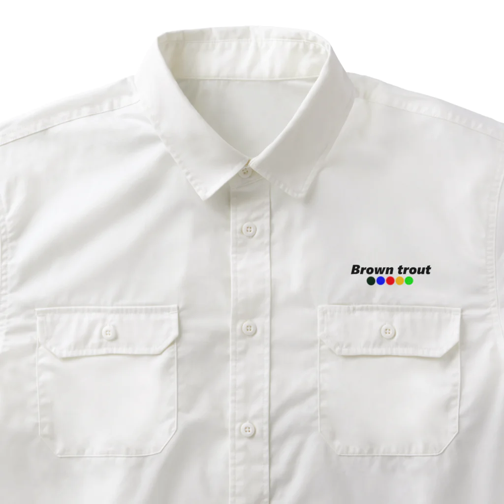 G-HERRINGの洞爺湖！ブラウントラウト　あらゆる生命たちへ感謝をささげます。 Work Shirt