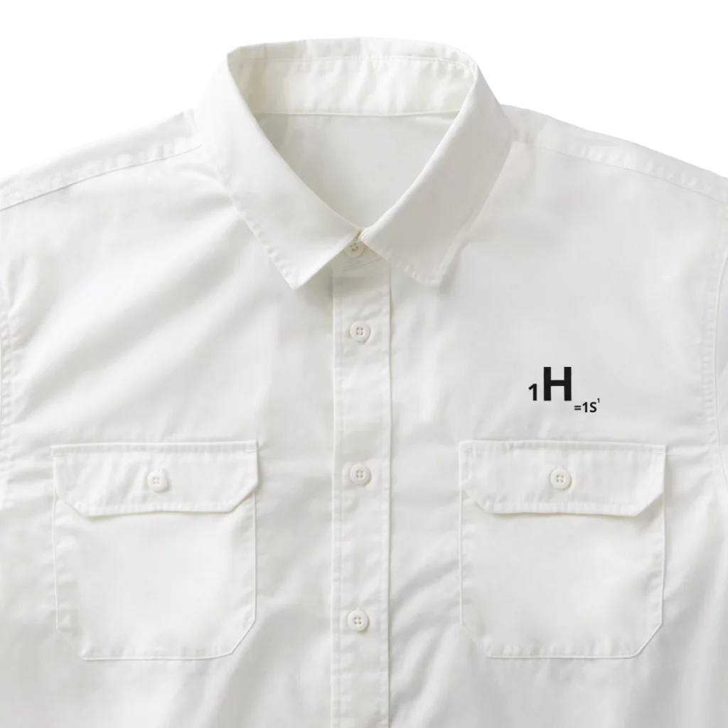 interested in?の1.hydrogen(黒/表裏) Work Shirt