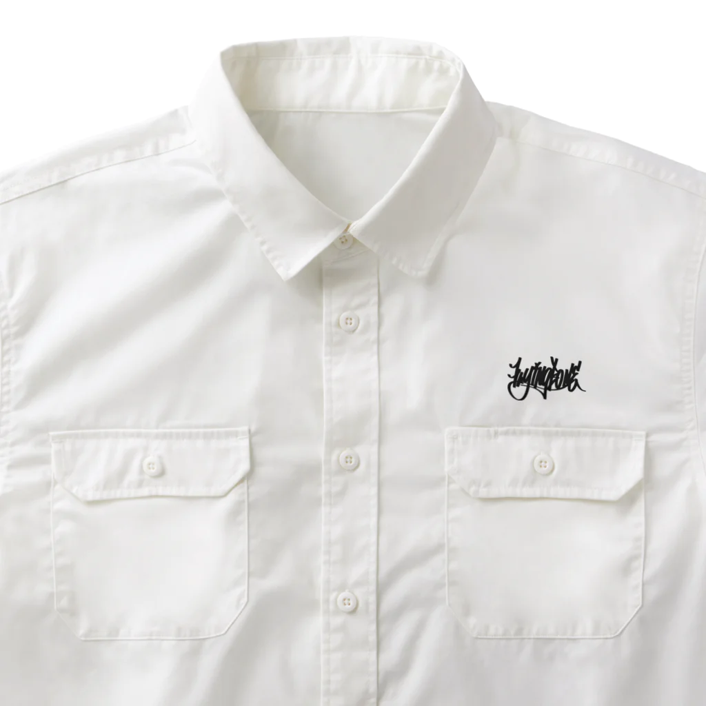 Flying boneの青《降り》龍 Work Shirt