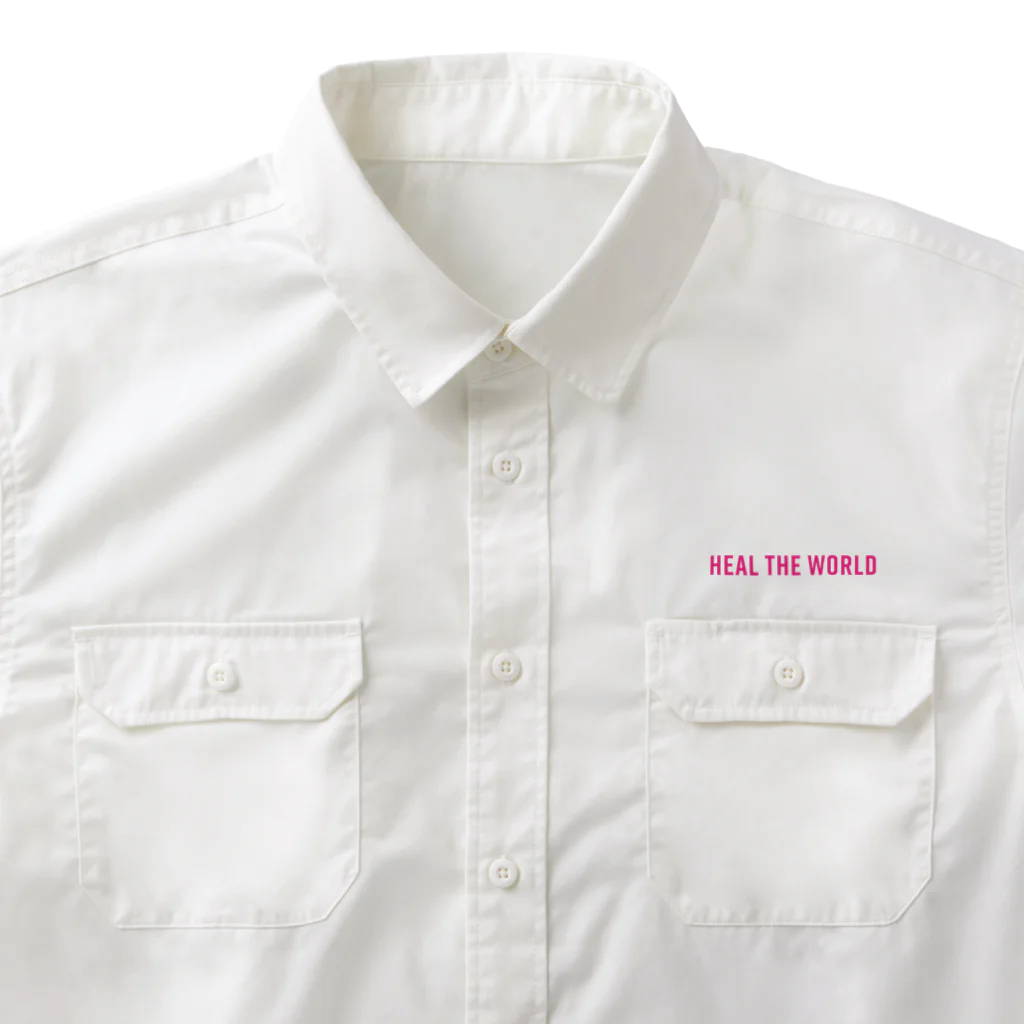 GreenCrystalのHeal the world Work Shirt