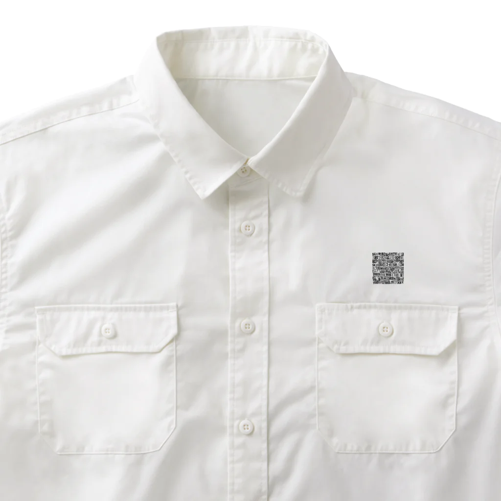 MEGROOVEの数字アート Work Shirt