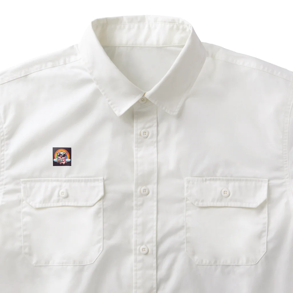 Peruperuの可愛い子豚 Work Shirt