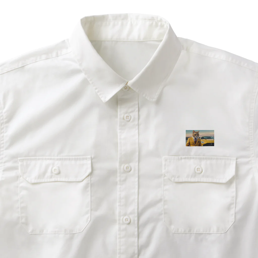 ADOの大富豪の猫 Work Shirt