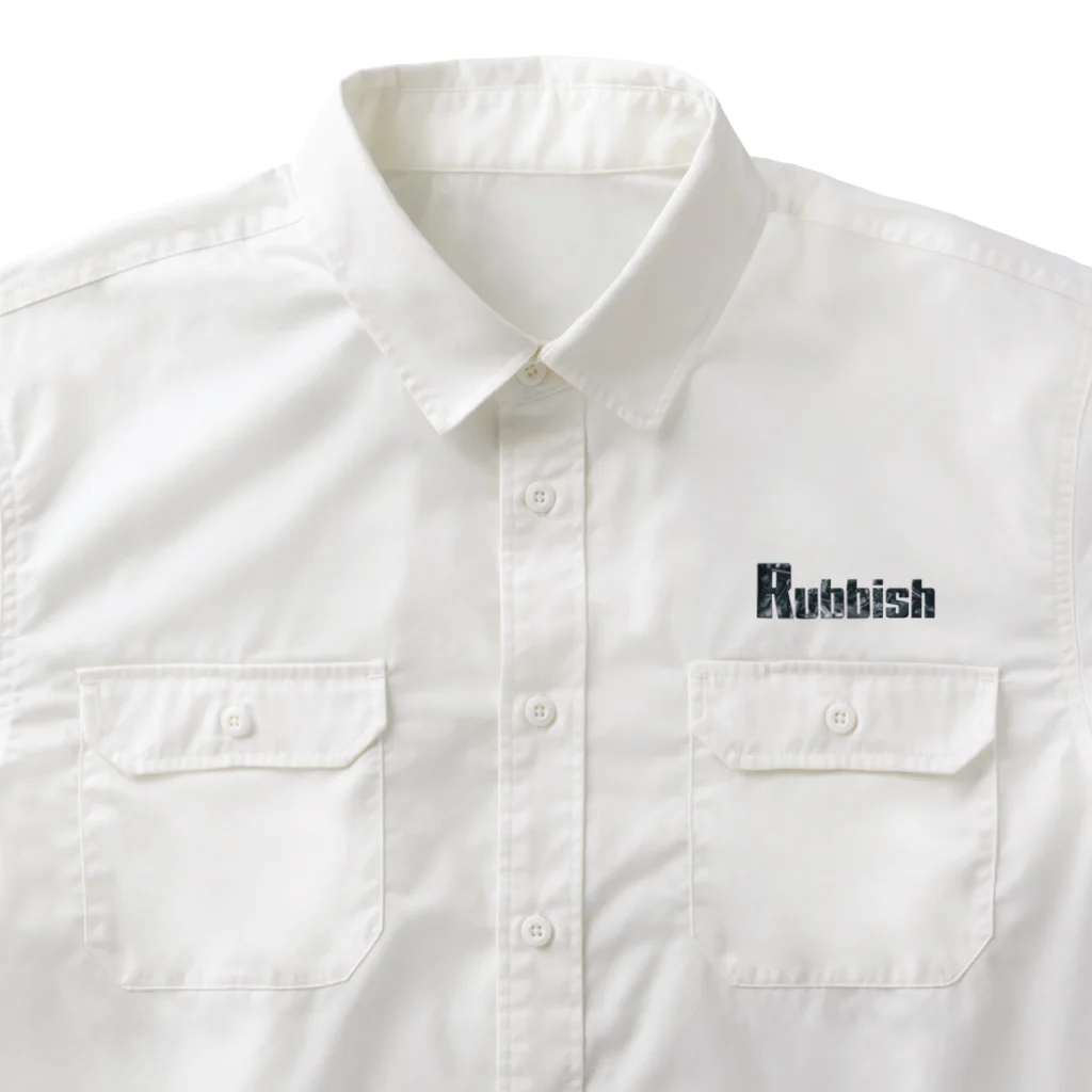 Rubbishの子猫の後ろ姿 Work Shirt