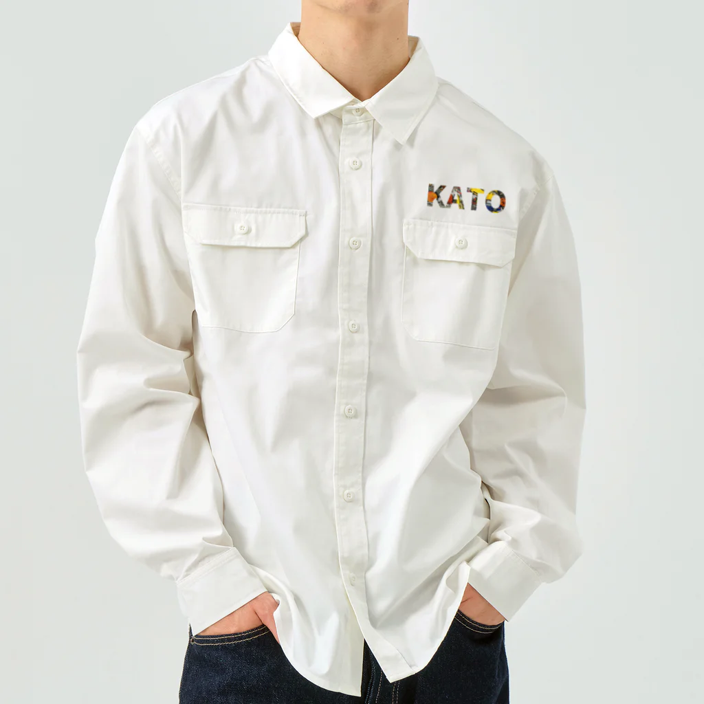 KATO & 木工房So whatのKATOロゴ_01 Work Shirt