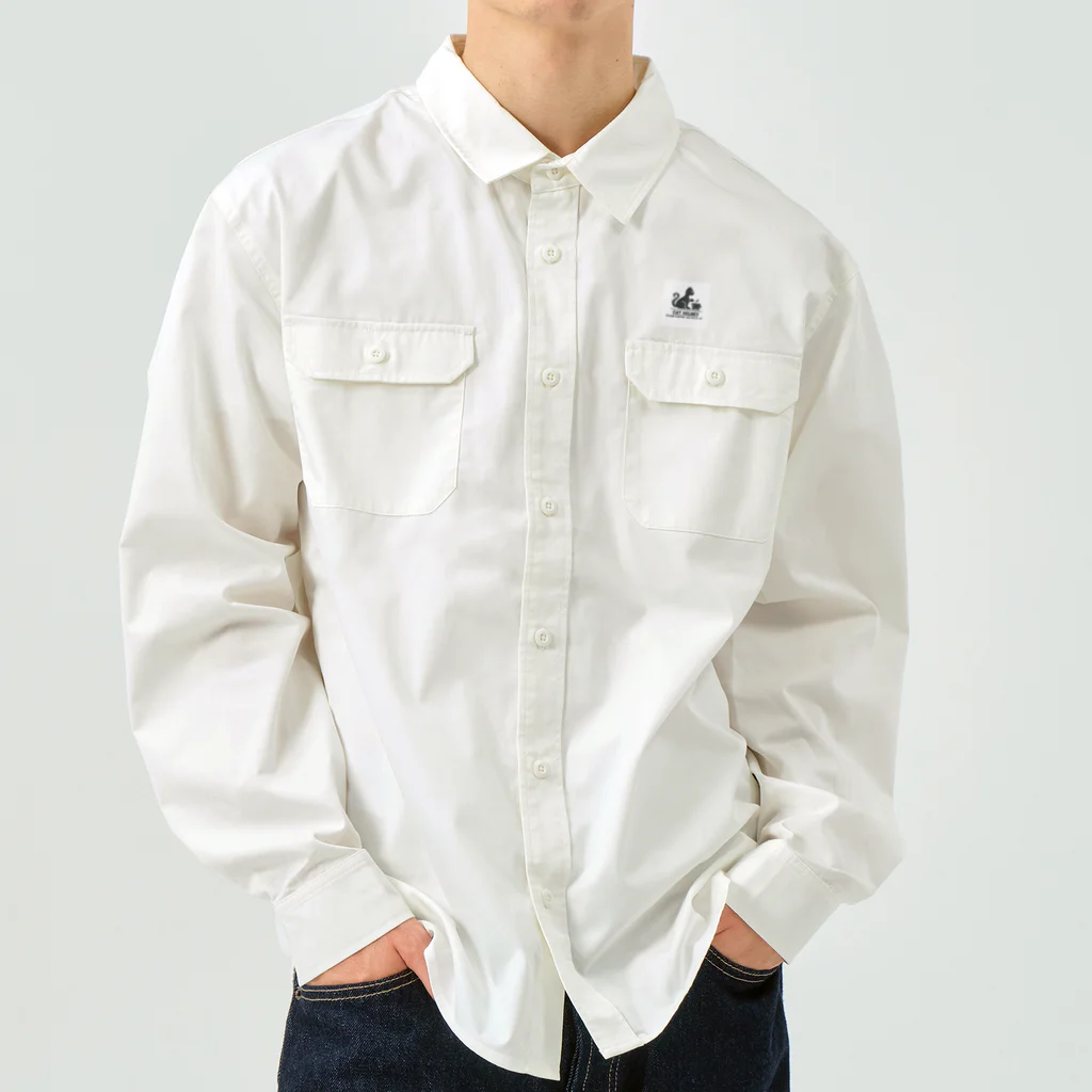  cat Holmesのdaily life at home Work Shirt