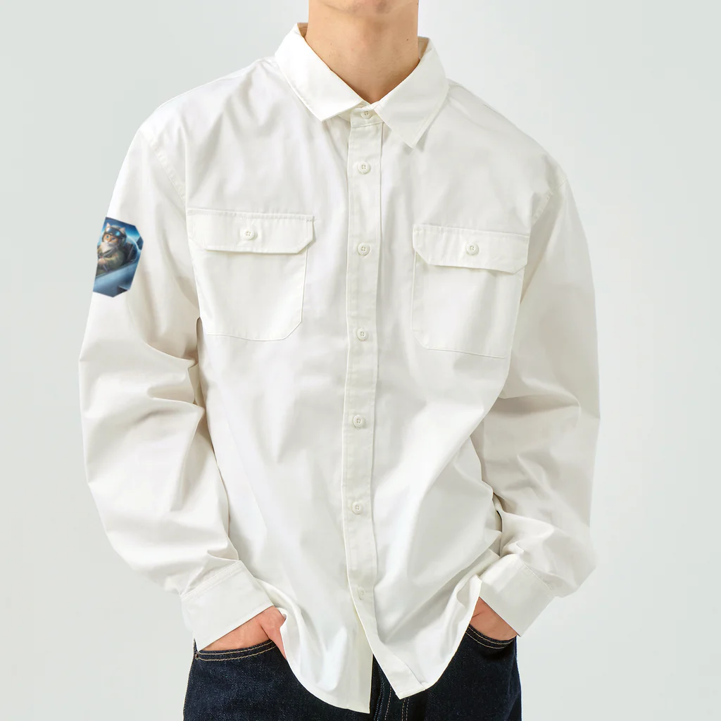 ニャーちゃんショップの永遠のネコ Work Shirt