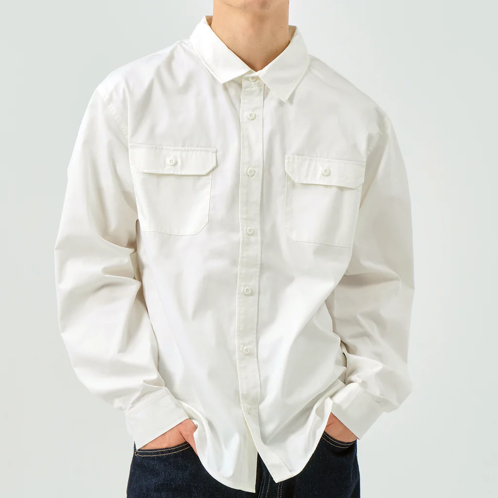 cute in cool shopの跳ねているウサギ Work Shirt