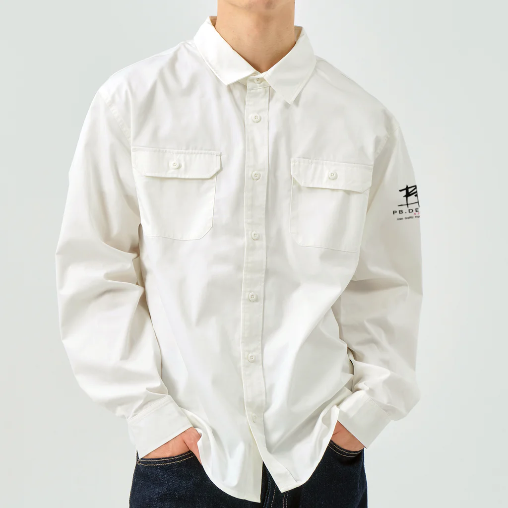 PB.DesignsのPBスティック君 CHAIN CREW Work Shirt