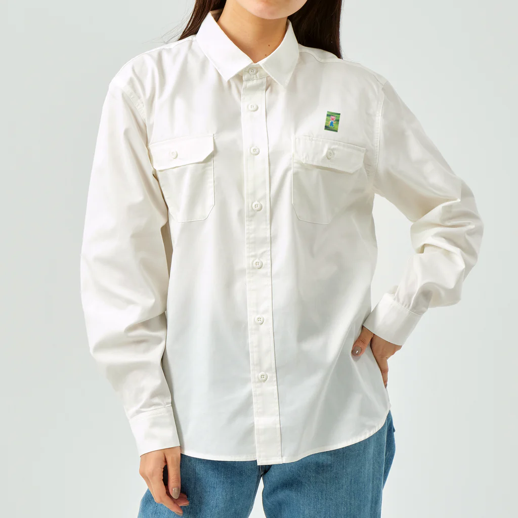 Haruharuproductsのぶーちゃんのお散歩 Work Shirt