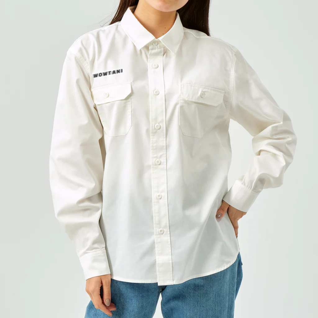 WOWTANIのWOWTANIロゴ　グッズ Work Shirt