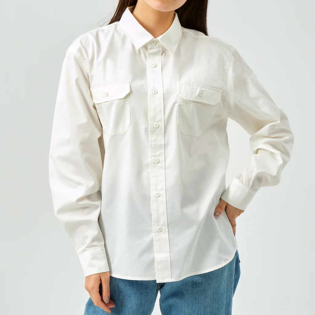ジンファンタジスタのジンファンタジスタ(白熊1) ワークシャツ
