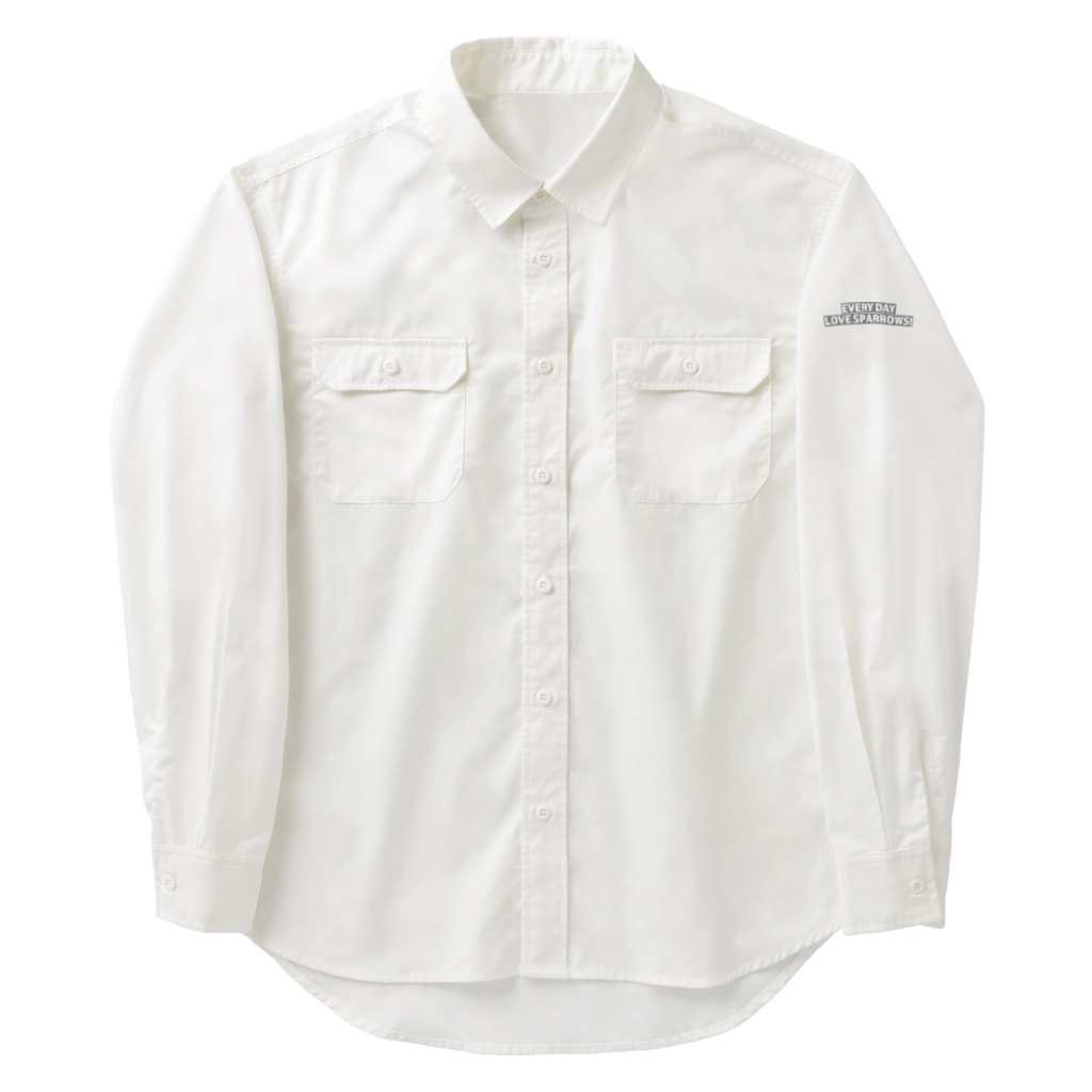“すずめのおみせ” SUZURI店のボサ毛 Work Shirt
