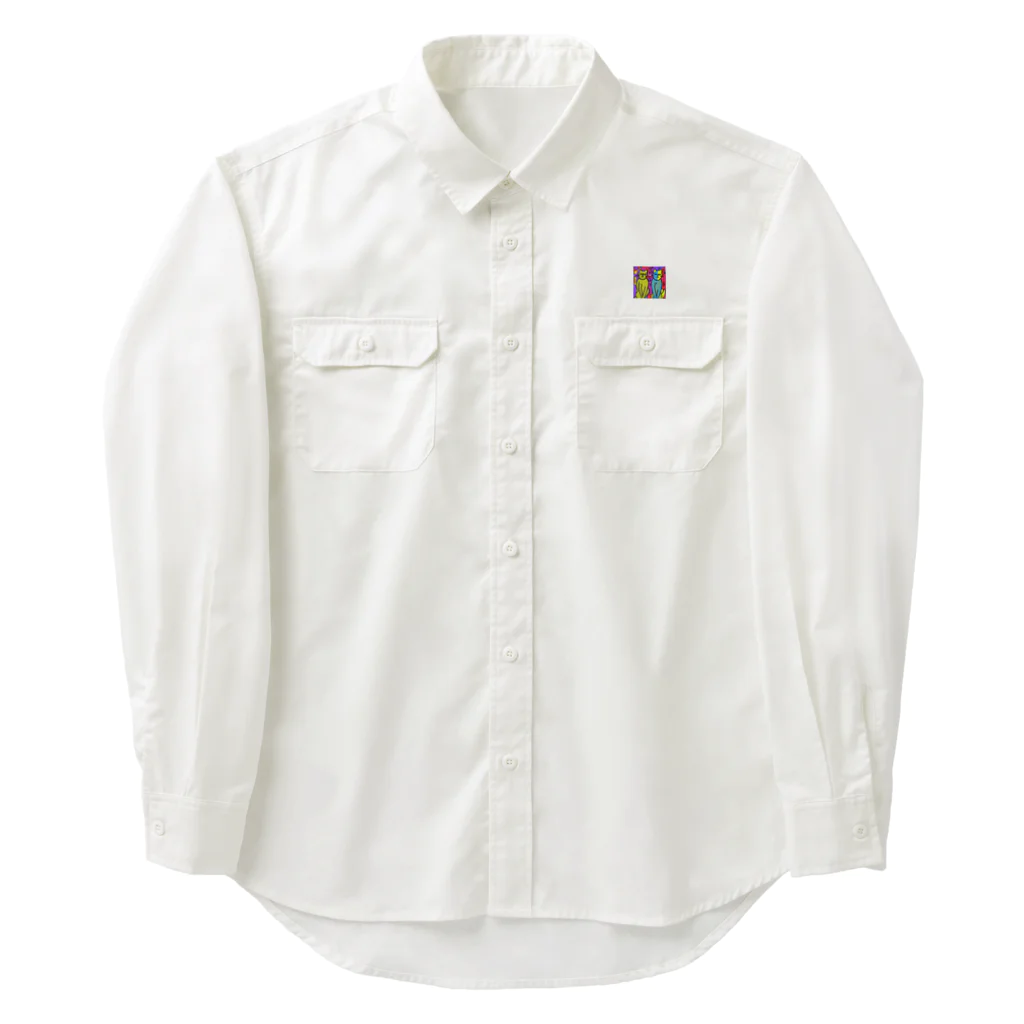 withCatsのこの猫たちはテレパシーでハモる Work Shirt