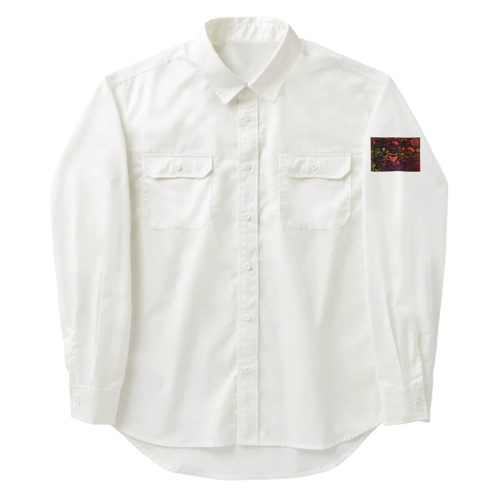 tanu-タヌ-のI love  collection  Work Shirt