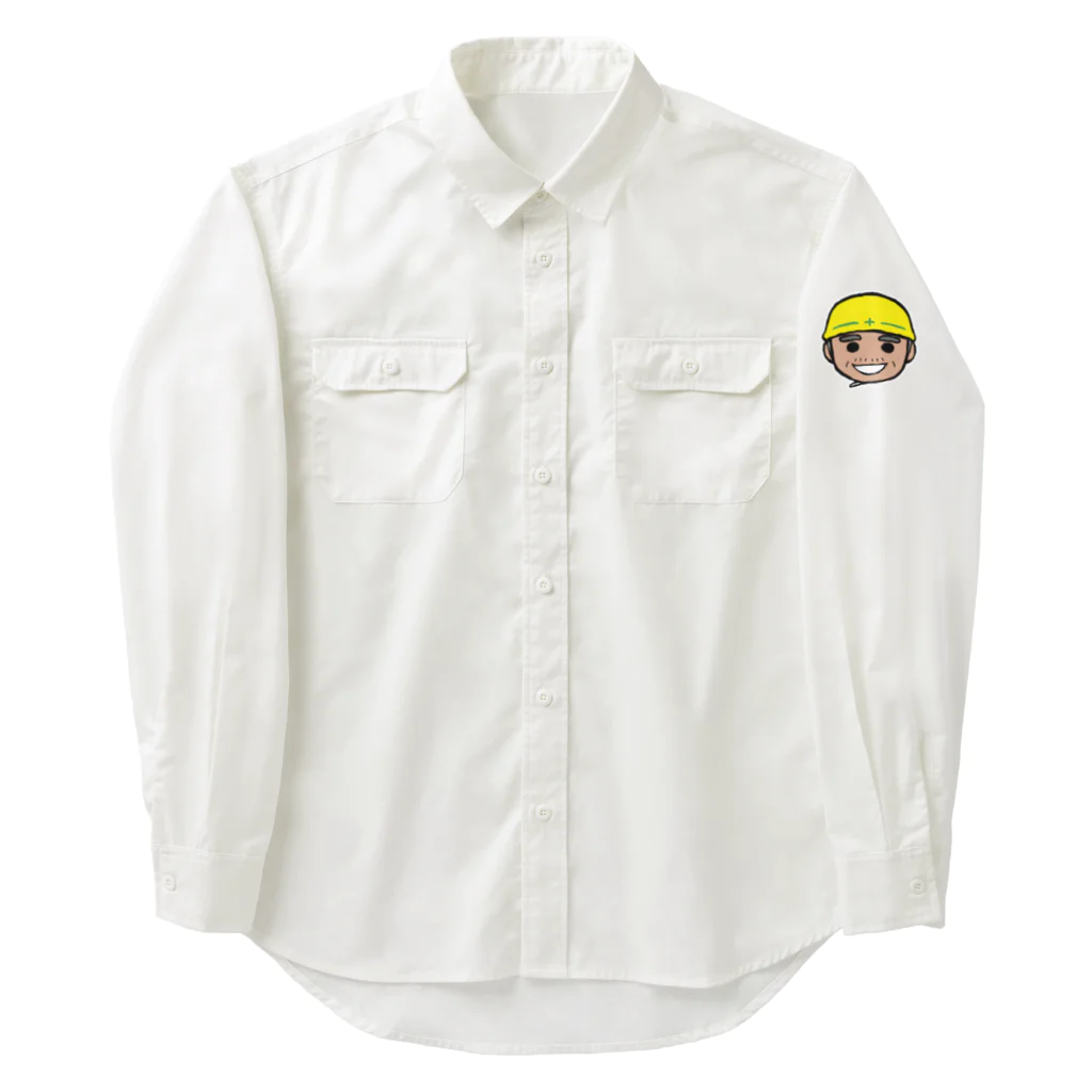 ナチュラルサトシのめへの現場のとっちゃ(左袖) Work Shirt