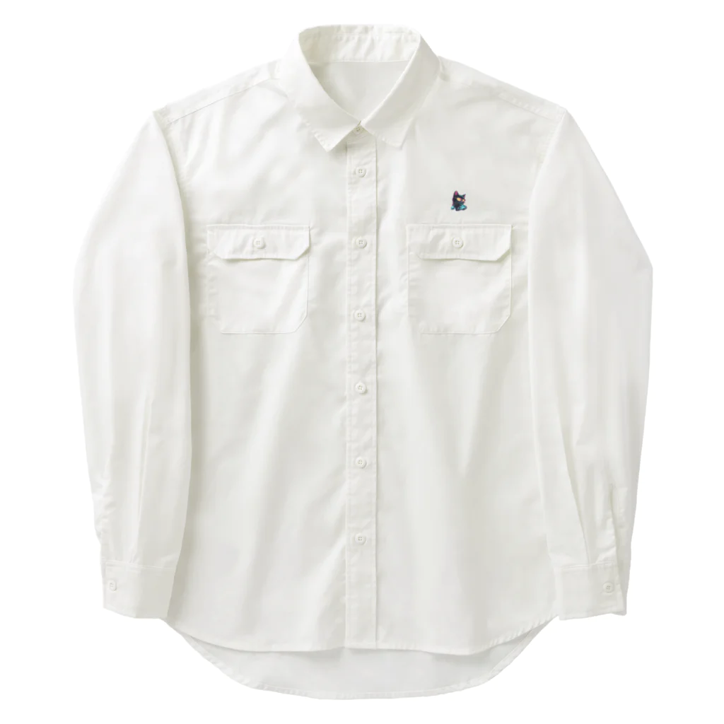 kanasuke5290のネオンキャット Work Shirt