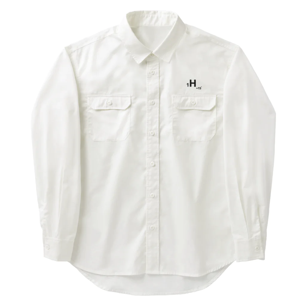 interested in?の1.hydrogen(黒/表裏) Work Shirt