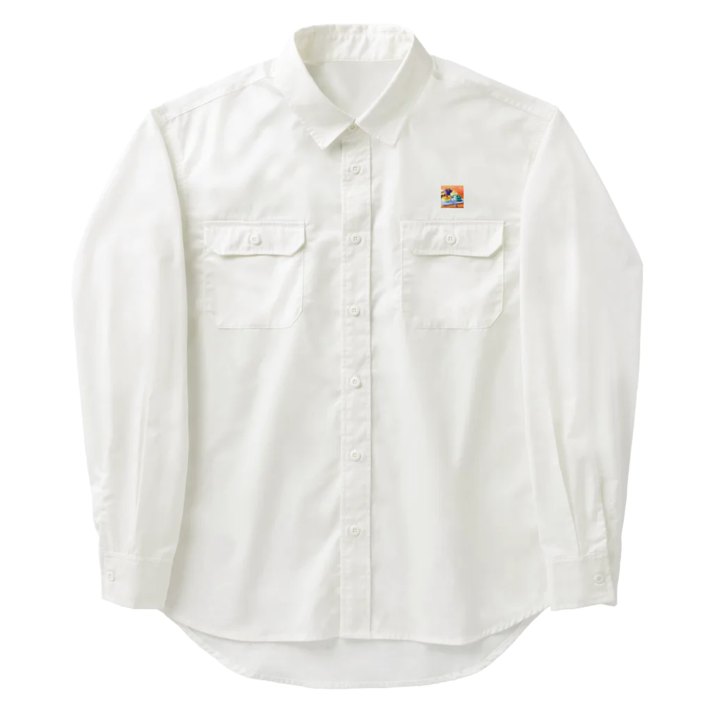 Egao  Creationsの至福のスウィーツ Work Shirt