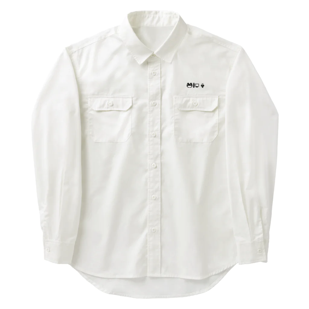 ssb_dnaのカエル-PC-マイク Work Shirt