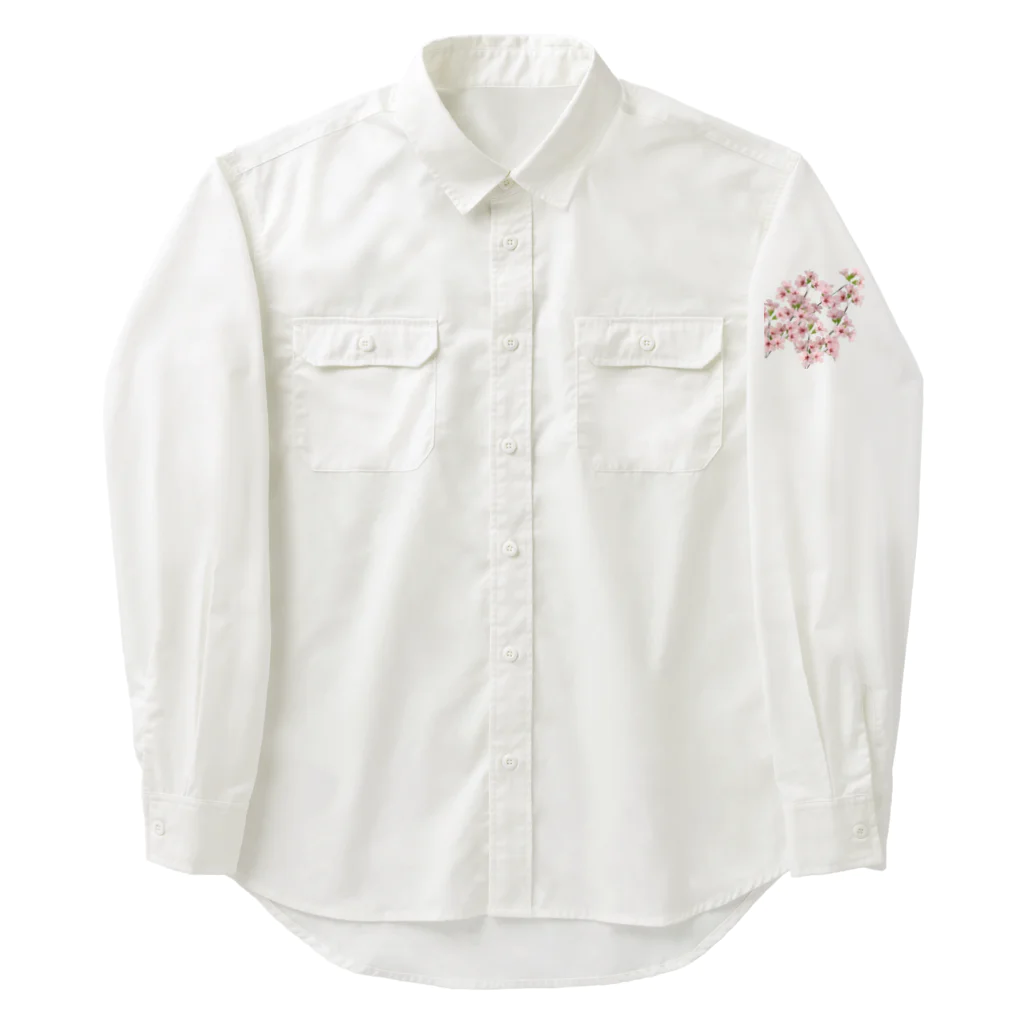 kumakumapcの折り紙桜 Work Shirt