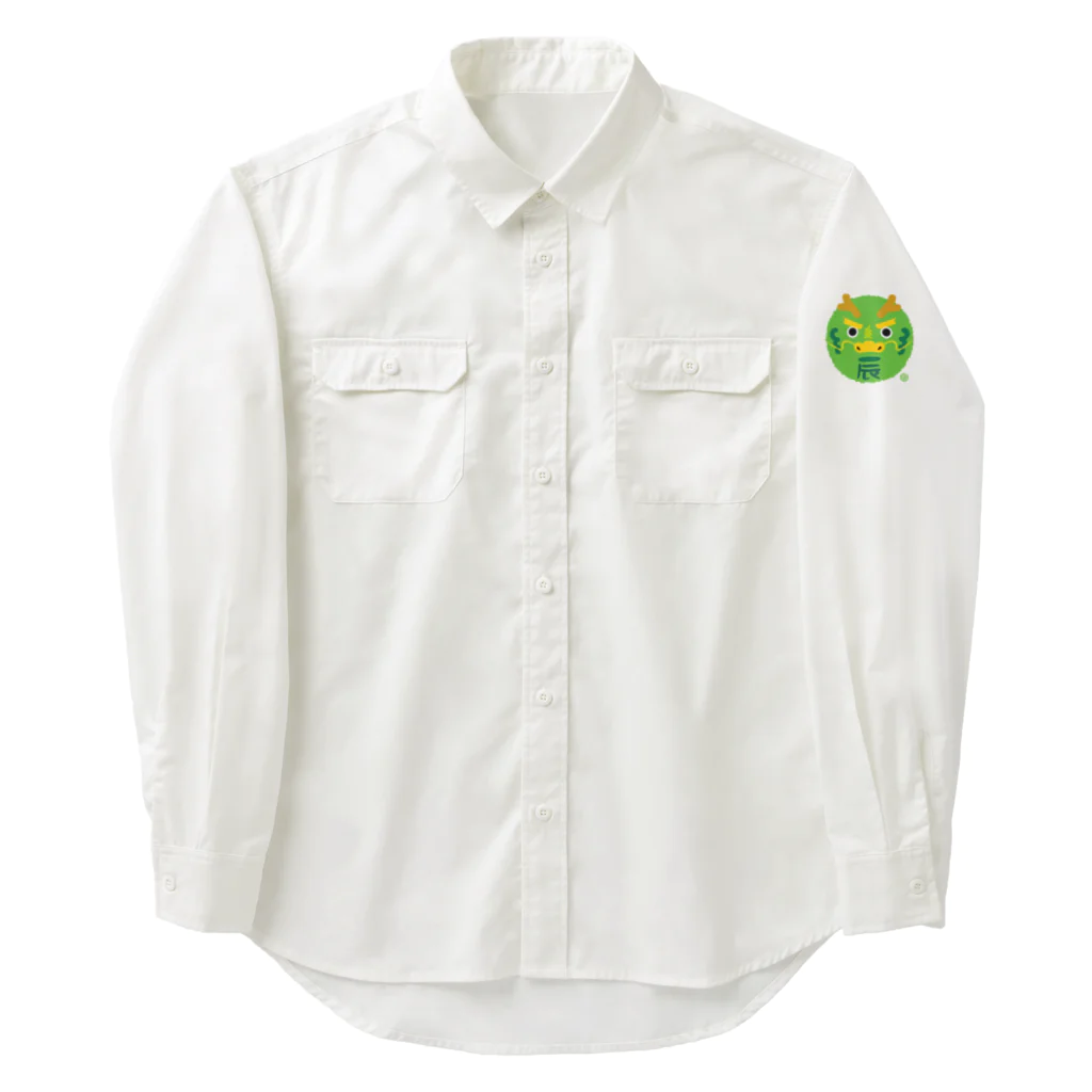 Atelier Pomme verte の竜の顔 Work Shirt