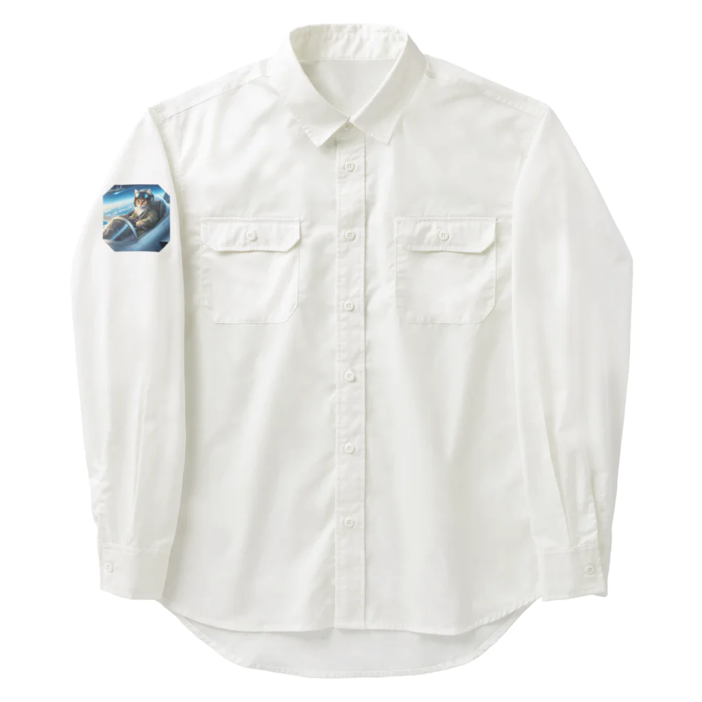 ニャーちゃんショップの永遠のネコ Work Shirt