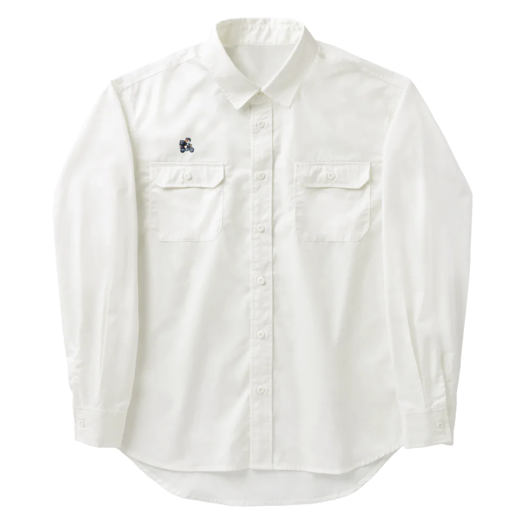 iwashi404のフードデリキャット Work Shirt