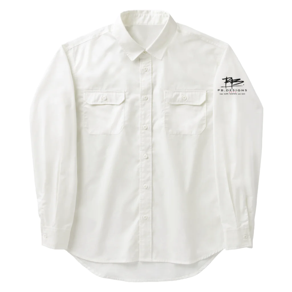 PB.DesignsのPBスティック君 CHAIN CREW Work Shirt