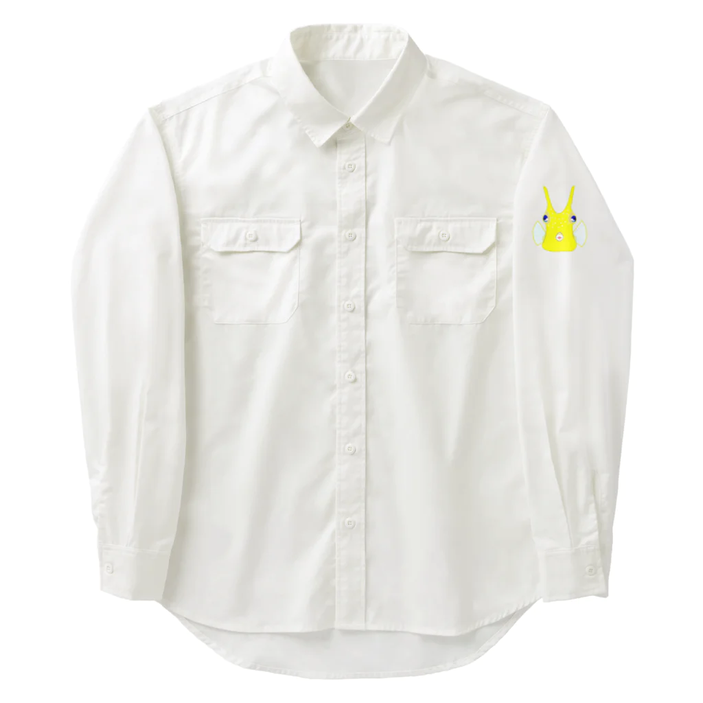 LalaHangeulのコンゴウフグさん Work Shirt