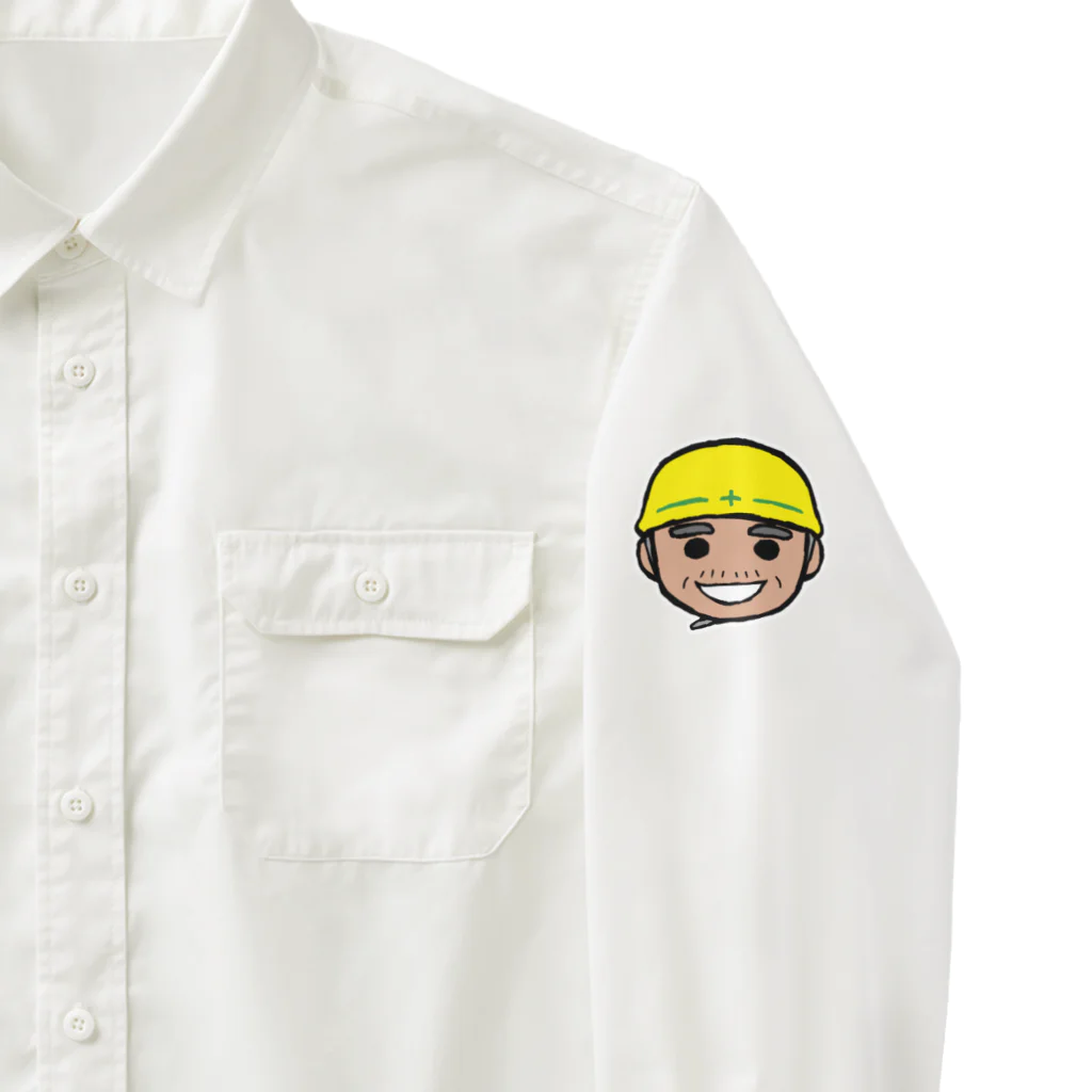 ナチュラルサトシのめへの現場のとっちゃ(左袖) Work Shirt