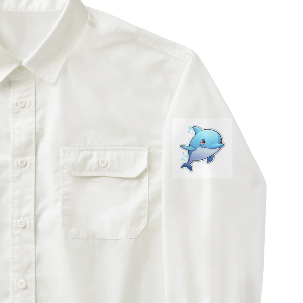 ワクワクセレブレイトのイルカくん Work Shirt