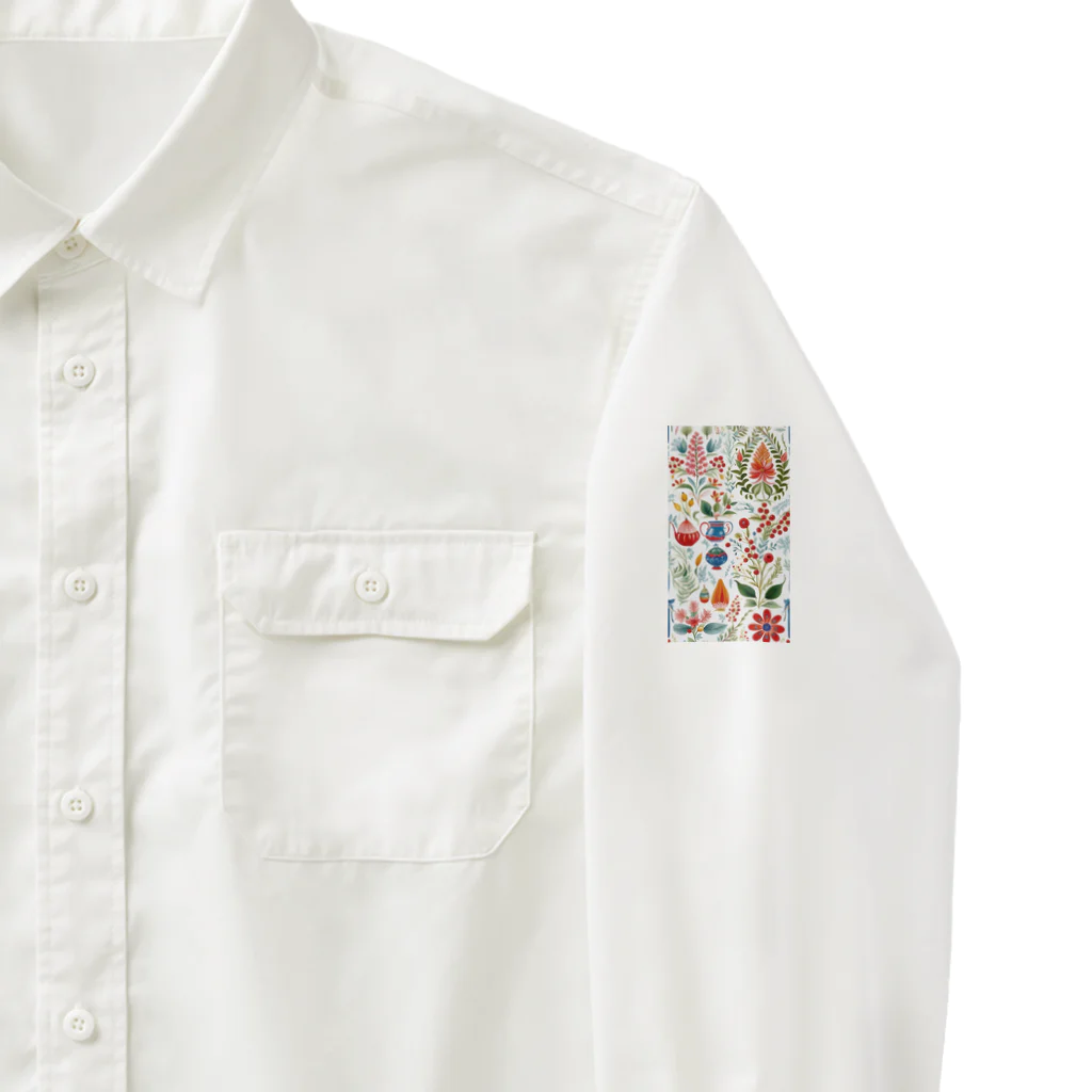 (っ◔◡◔)っ ♥ Le Petit Trésor ♥の花の詩カップ(The Flower Poetry Cup) Work Shirt