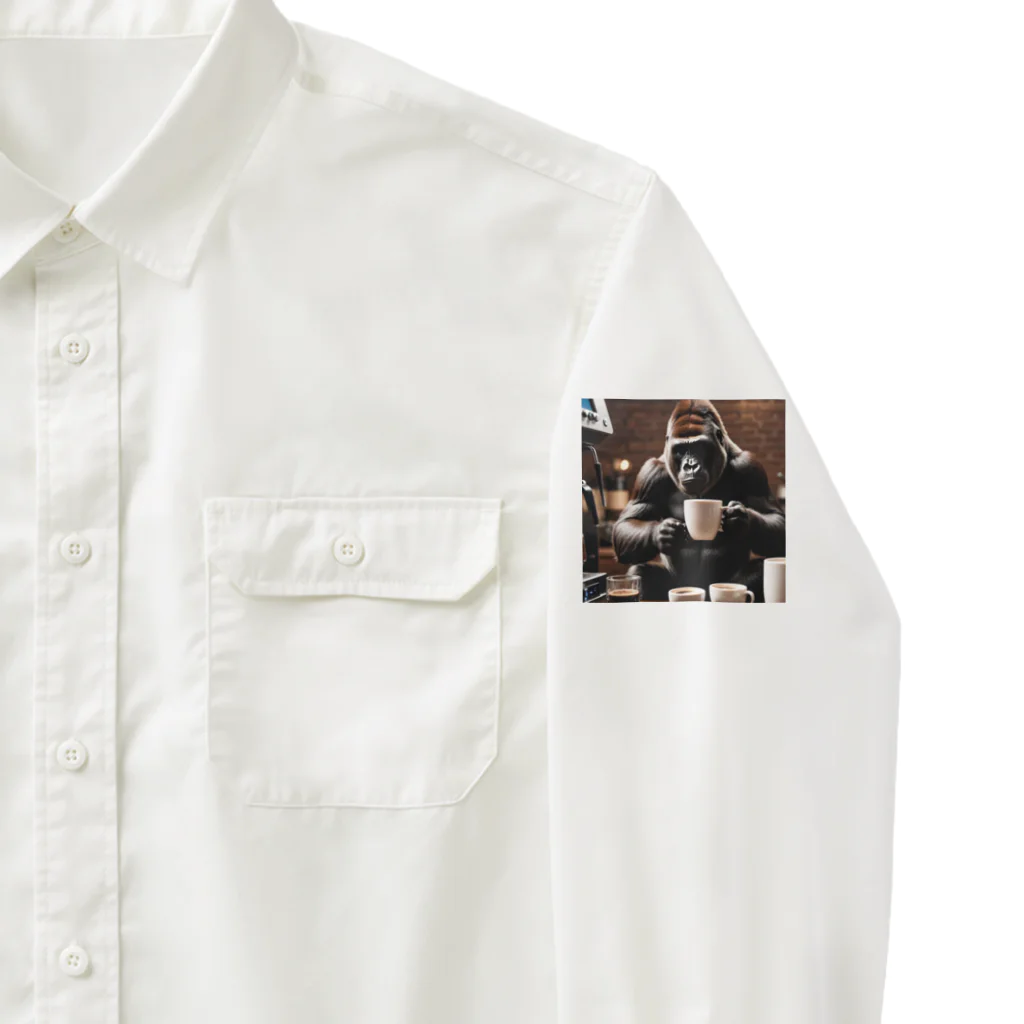 WildRiceのカフェゴリラ Work Shirt