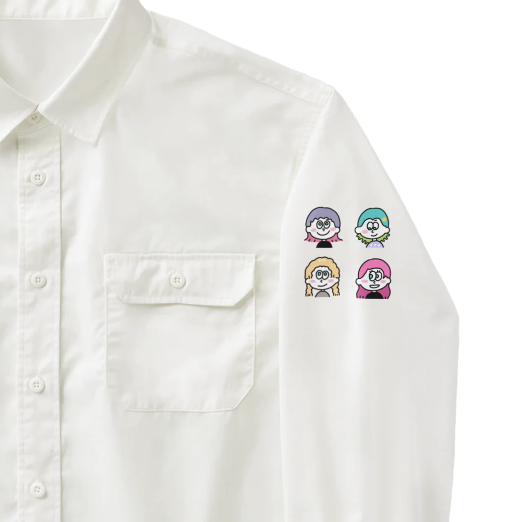 ★Mayamaya★の★ポップな女の子の笑顔★④ Work Shirt