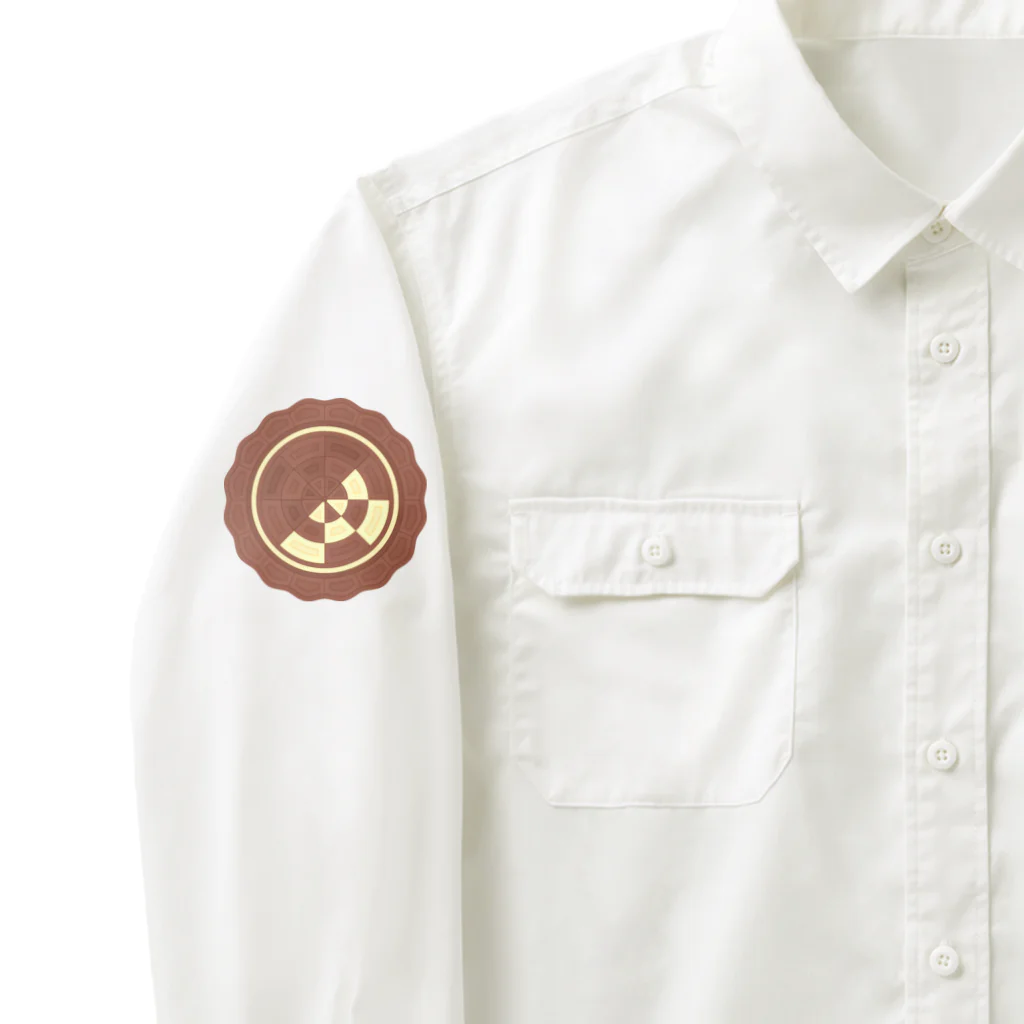 ハナドリカ SUZURI店のチョコレート Work Shirt