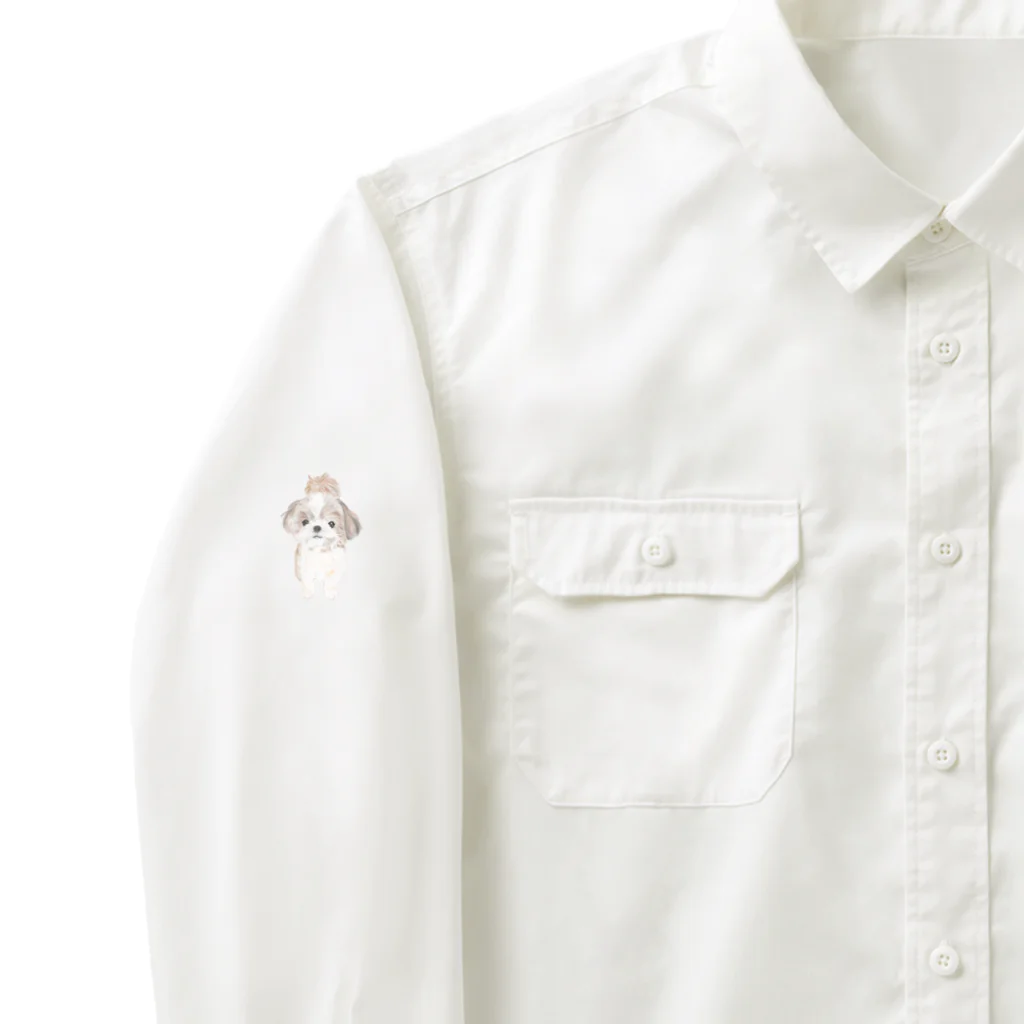 hanapecha_wannyanのシーズーちゃんおすましポーズ Work Shirt