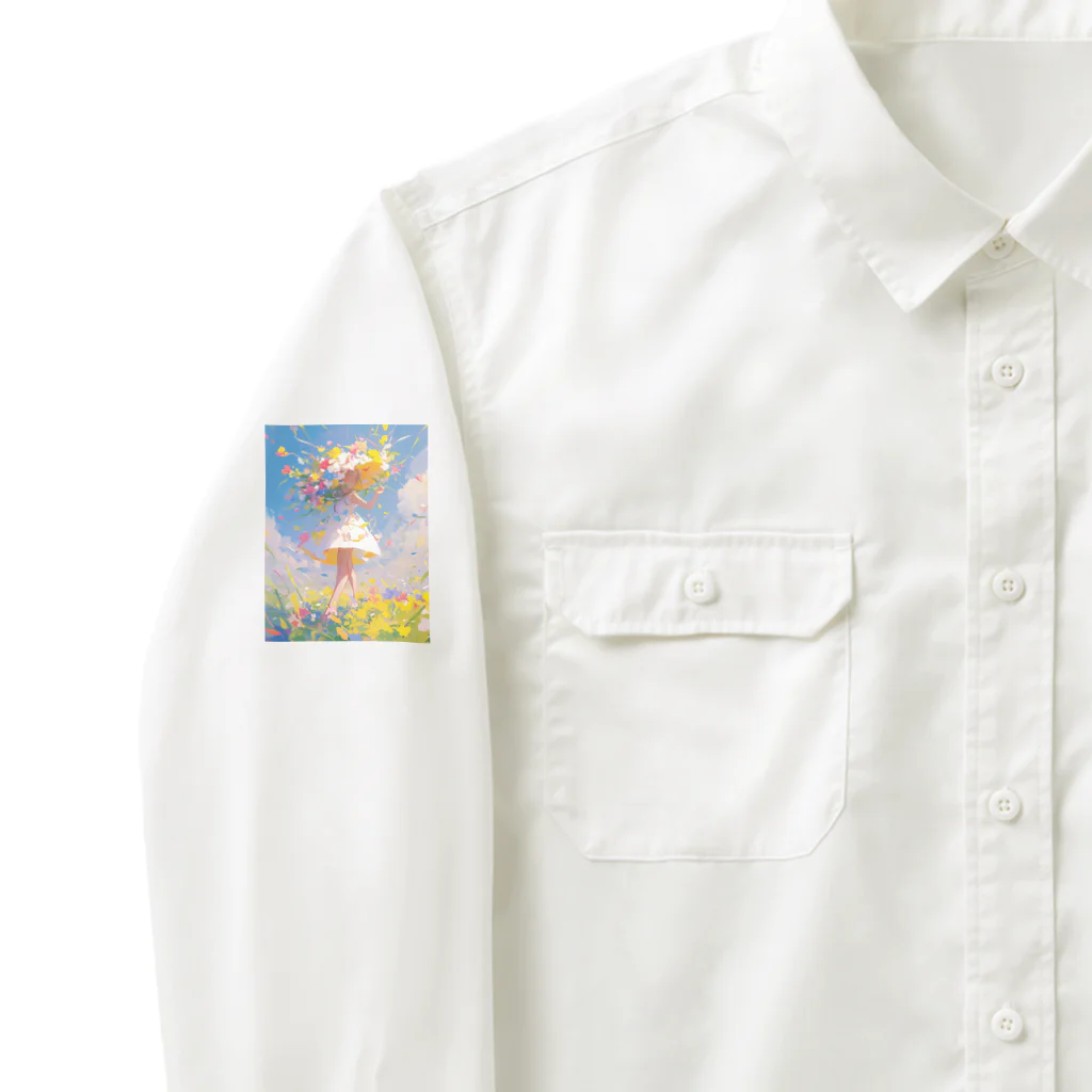 AQUAMETAVERSEの花のささやき　ラフルール　1859 Work Shirt