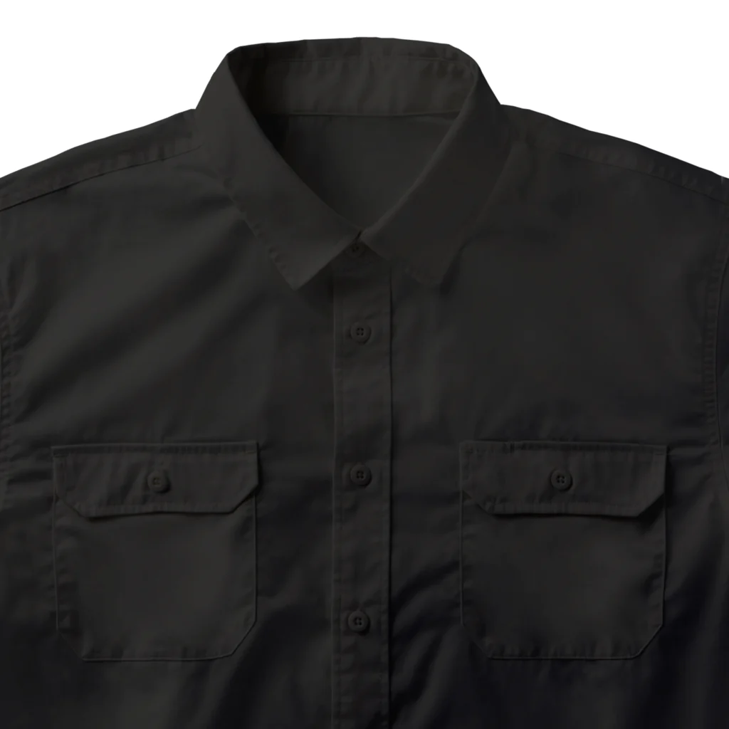 キッズモード某の還暦＆アラ還を軽やかにすごすロゴ(羽付きバックptバージョン)濃色用 Work Shirt