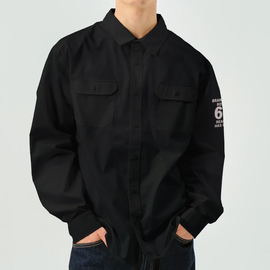 キッズモード某のROUND60 / 還暦＆アラ還を軽やかにすごすロゴ(濃色用) Work Shirt