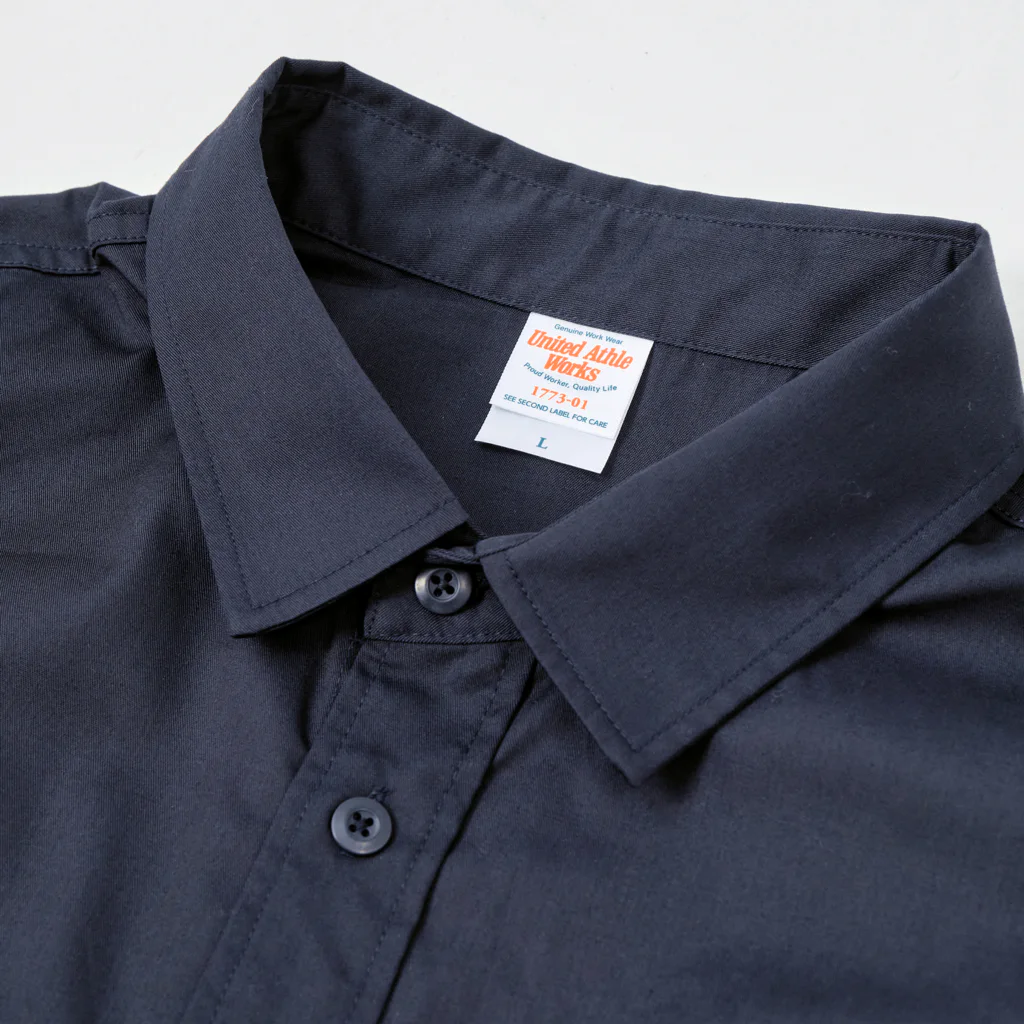 HAVE A BIKE DAY. ＠ SUZURIのHABDワークシャツ(Dark navy) Work Shirt