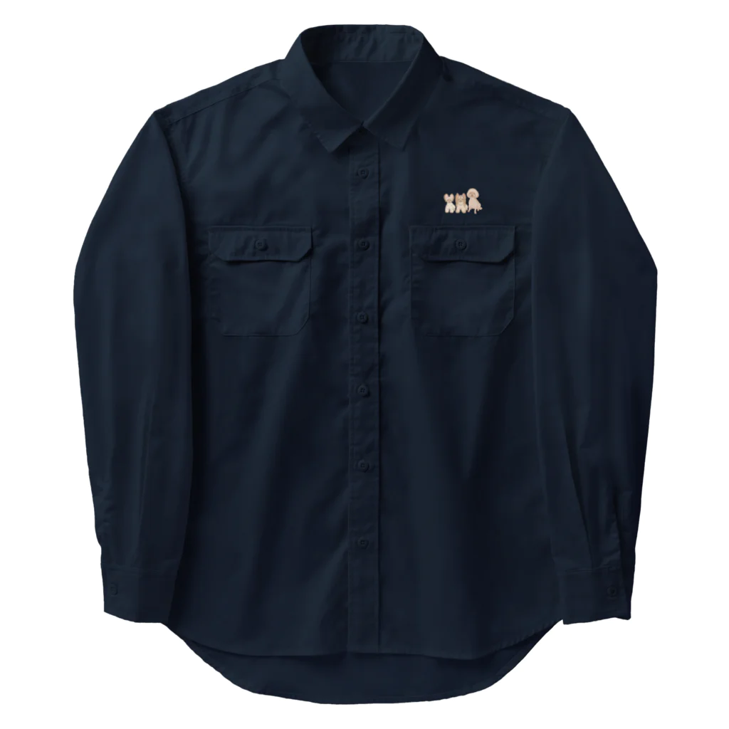 chippokeのヨークシャーテリア＆トイプードル Work Shirt