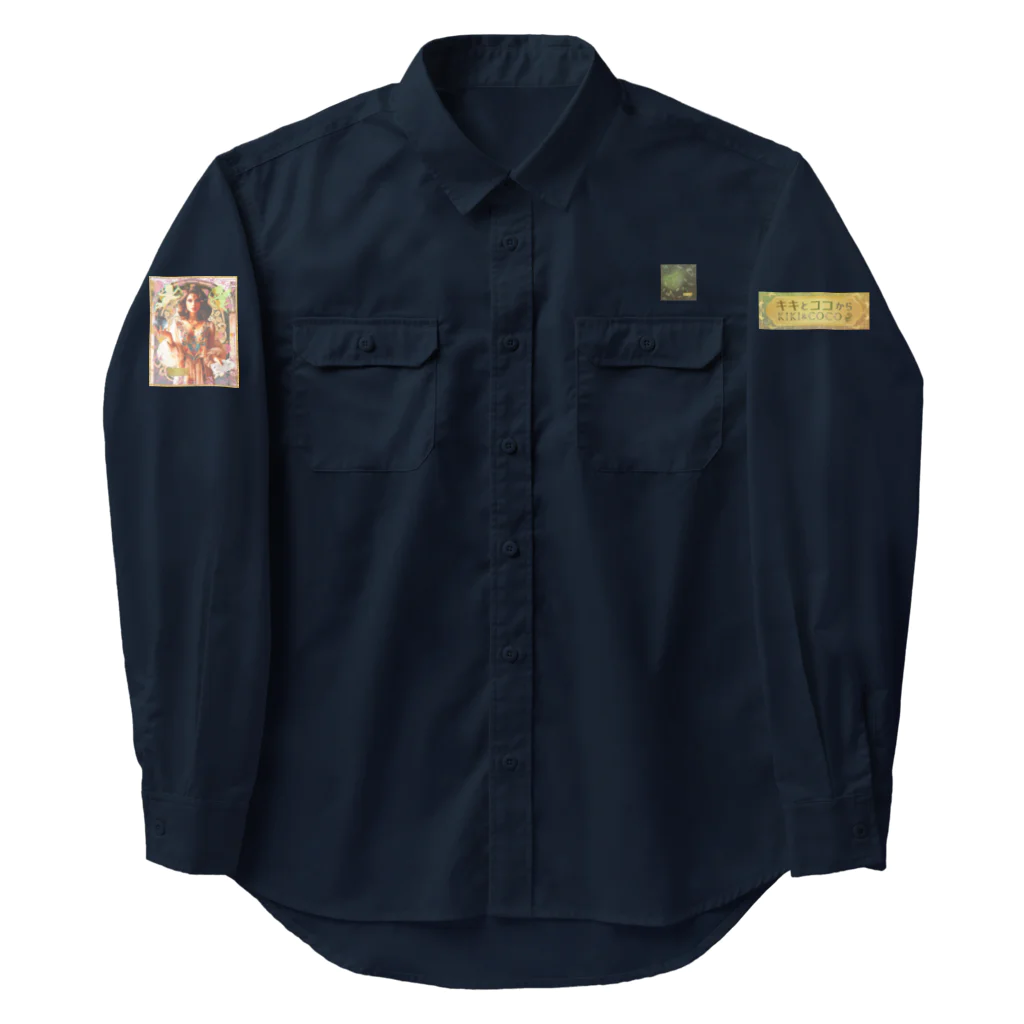 キキとココからのMagic hour / 穏やかな夕暮れの祈り Work Shirt