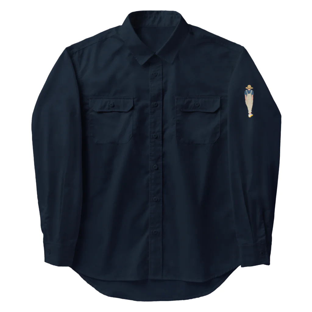 キッズモード某の麦わらの青年 Work Shirt