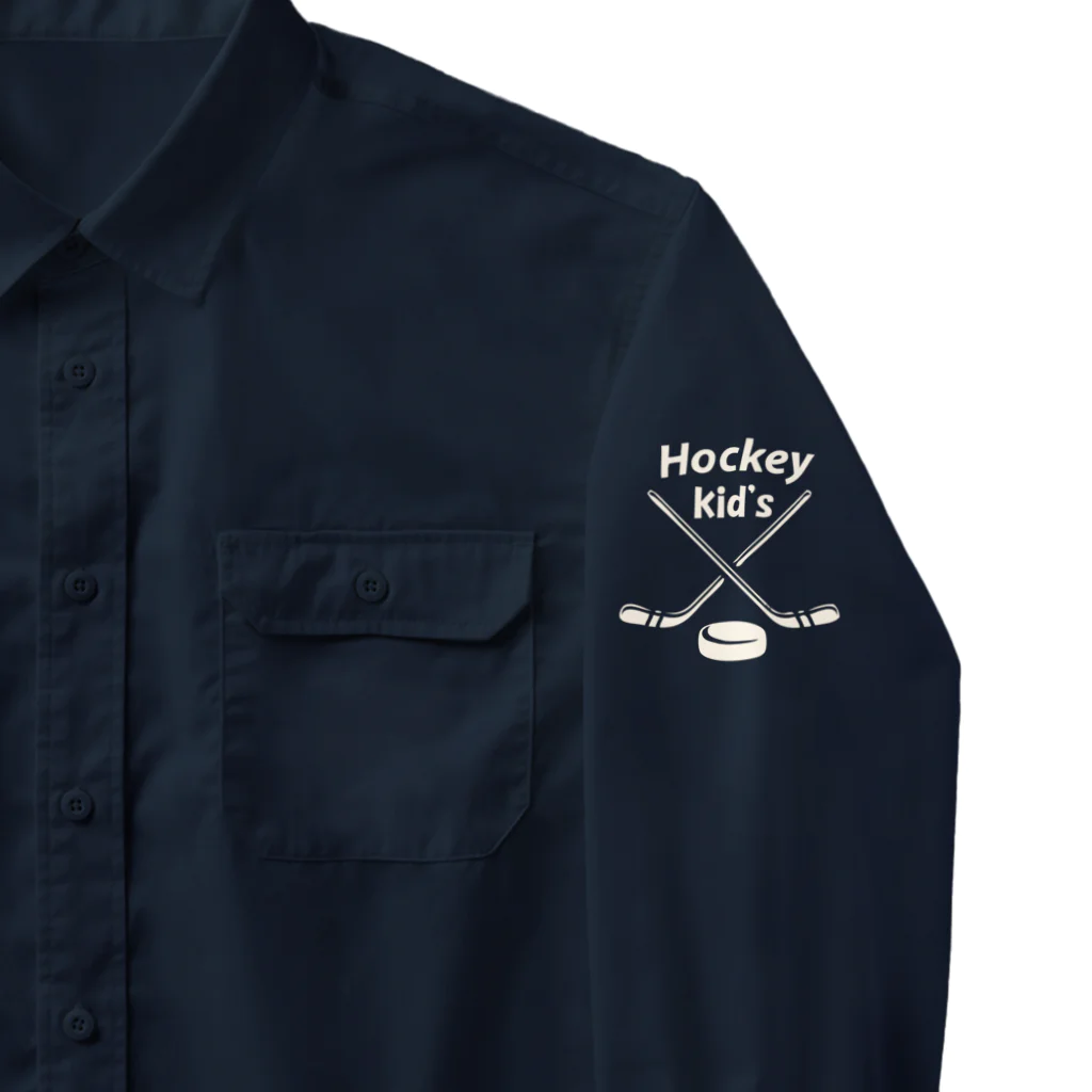 キッズモード某のホッケ－キッズ　濃色用 Work Shirt