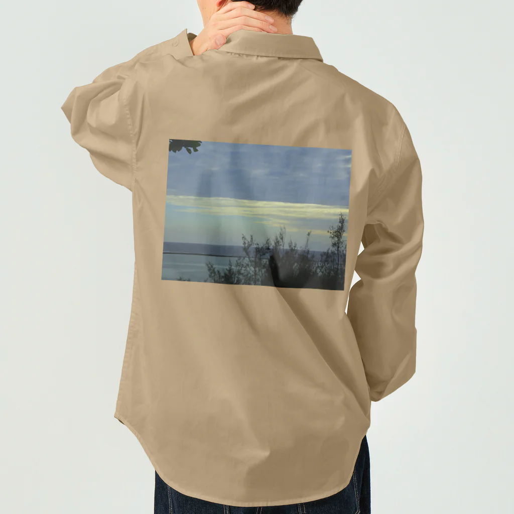 ラレカサの久米の夕空 Work Shirt